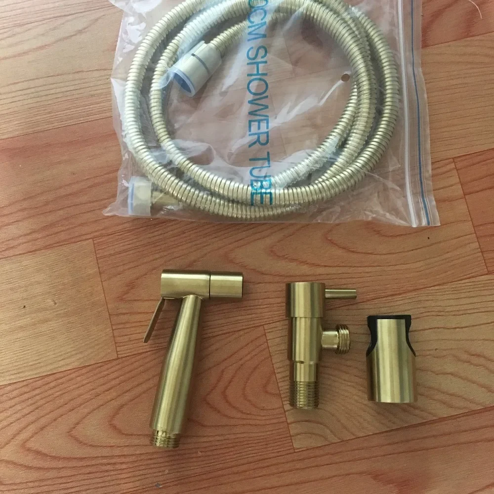 

MTTUZK Золотой настенный гигиенический душ-биде для туалета, ручной распылитель для унитаза, смеситель для биде