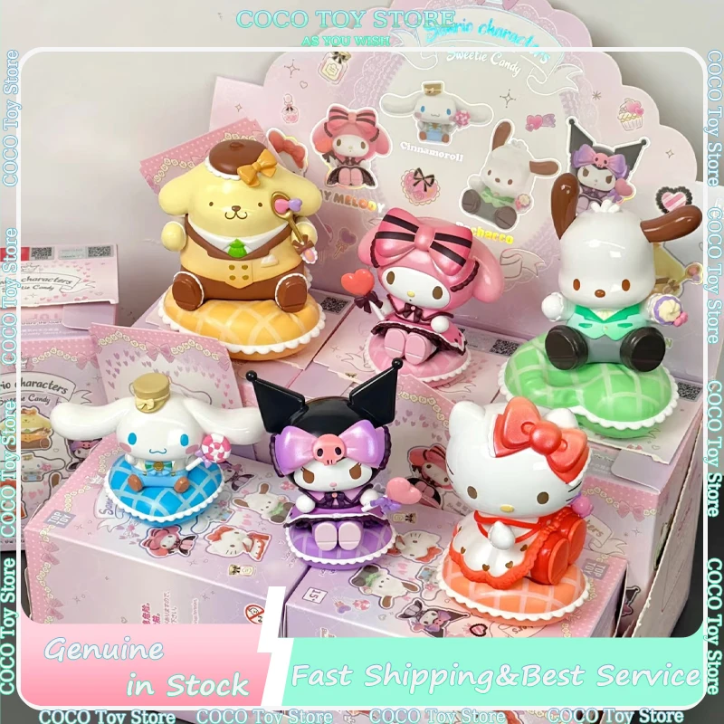 

Toptoy Genuine Sanrio Characters Sweetie Candy Series Mystery Box Toy Kawaii Desktop Ornament Kuromi Hello Kitty Birthday Gift