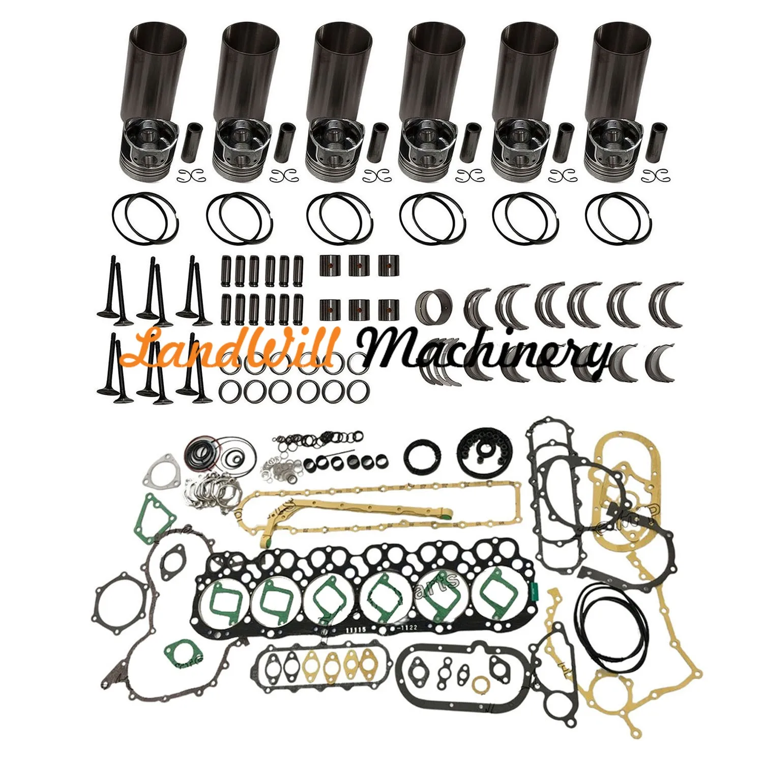 EH700 EH700T Engine Overhaul Rebuild Kit STD Fits For Hino Engine