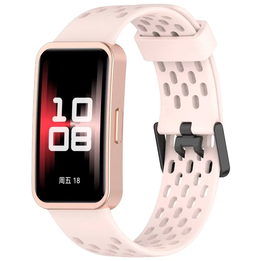 Correa de silicona para reloj inteligente, repuesto de pulsera de silicona, accesorios de hebilla para Huawei Band 9/8, novedad