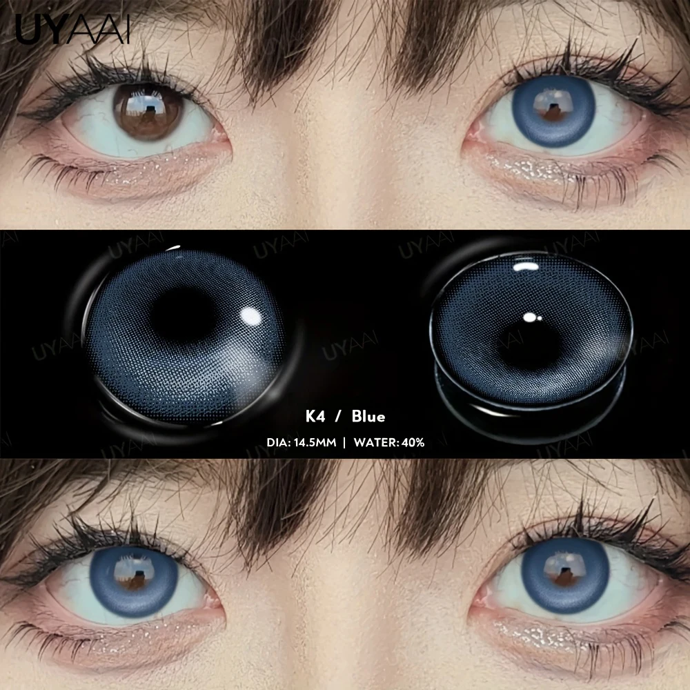 UYAAI Cosplay Witte Lenzen Halloween Kleur Contactlenzen Crazy White Eye Lenzen Anime Zwarte Make Up Lenzen Vampier Rode Lenzen
