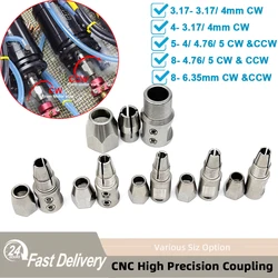 Rc Boat CNC Flexible Hex Coupling Soft Shaft Lock for Motor 3/4/5/8mm Flex Collet Coupler for 3.17/4/4.76/5/6.35mm Motor Shaft
