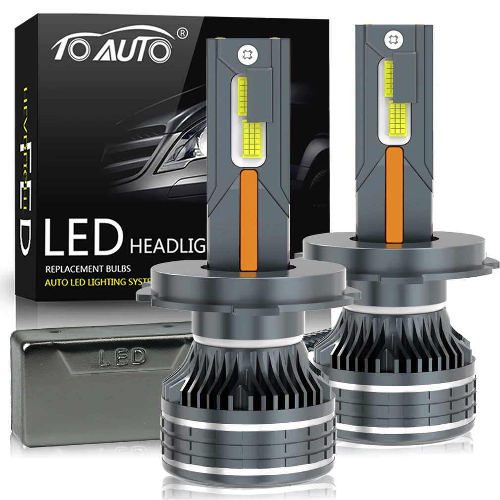 

30000LM H7 LED H1 Canbus H4 H11 H8 H9 9005 HB3 9006 HB4 9012 Автомобильные фары Лампы CSP Четыре медные трубки 6500K Фара Автомобильная лампа