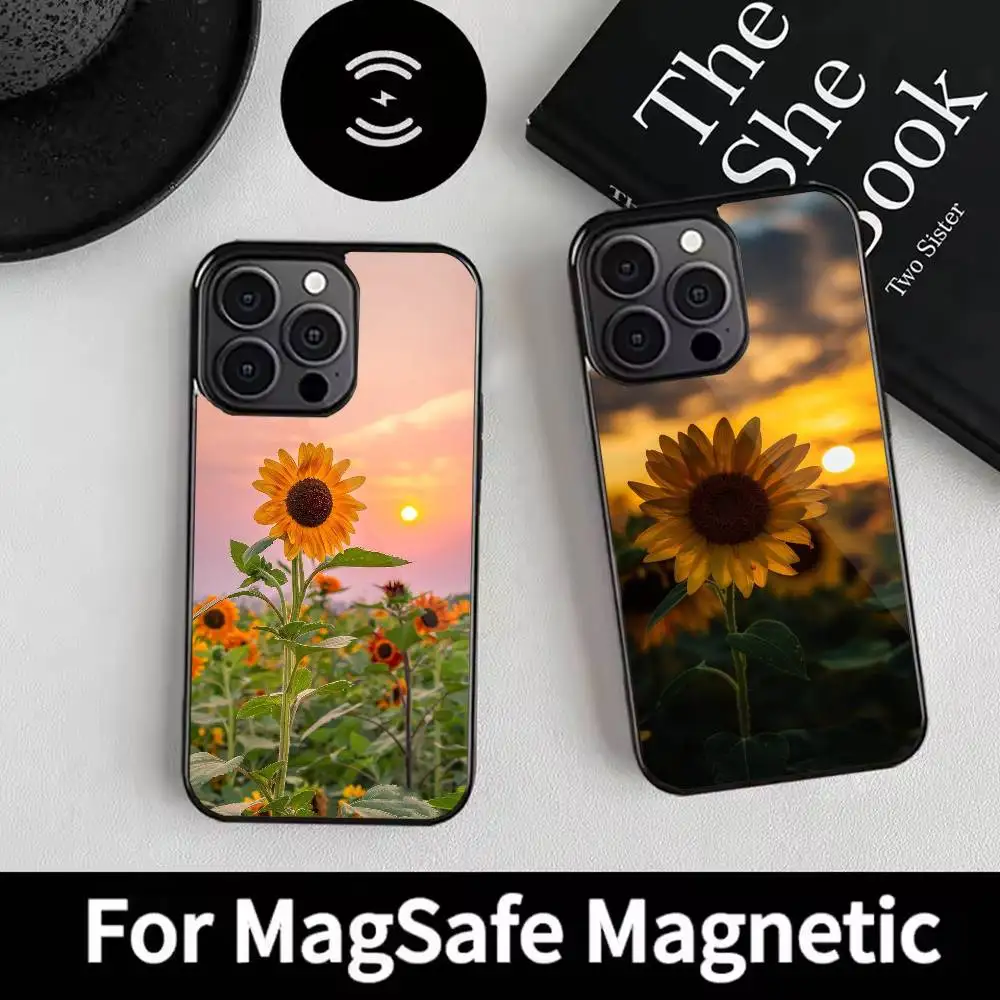 حافظة هاتف جميلة على شكل حرف S لهاتف iPhone 17,16,15,14,13,12,Plus,Pro,Max لشحن Magsafe اللاسلكي المغناطيسي