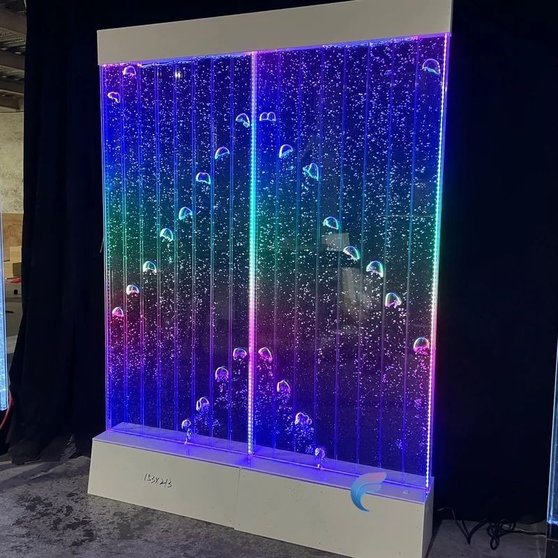 custom.Customized Contemporary LED Acrylic Dancing Fountain Bubble Wall Panel Room Dividers Screens