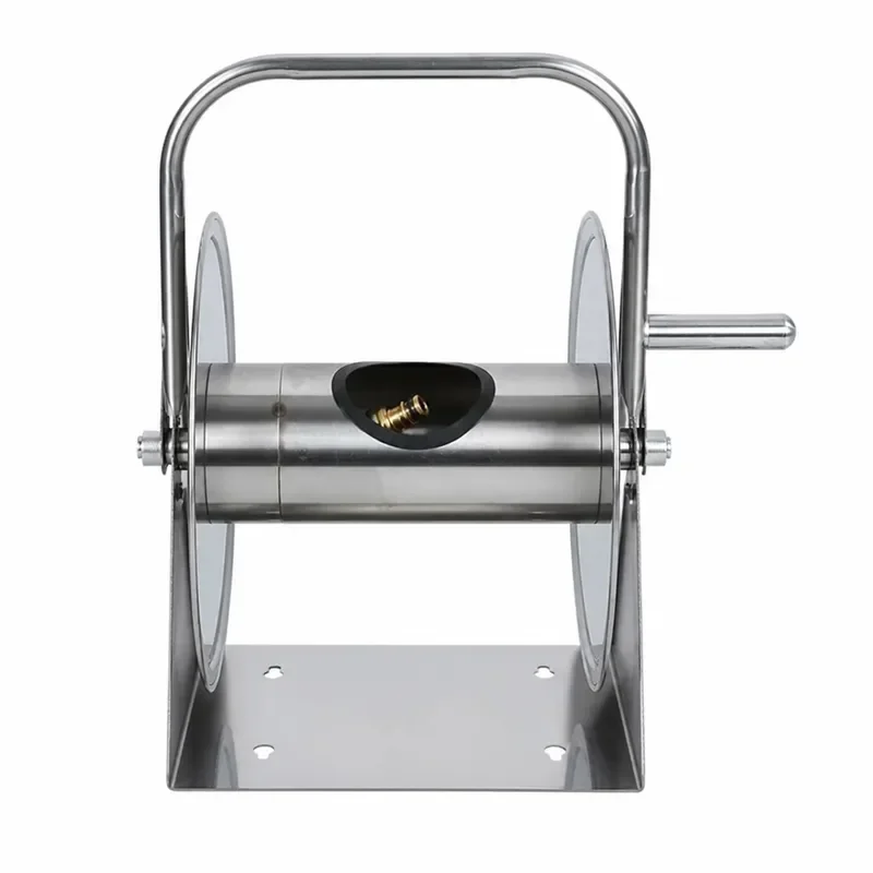 High Pressure Car Wash Hose Reel Stainless Steel Automatic Retract Storage Rack For Gardening Sprinkler Cleaning Tool