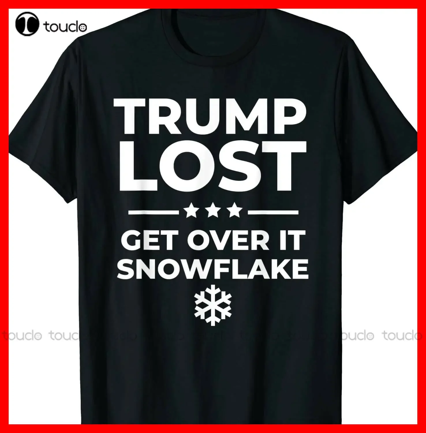 Trump Lost Get Over It Snowflake | Funny Pro Joe Anti Trump T-Shirt Womens Baseball Shirt Custom Aldult Teen Unisex Xs-5Xl New