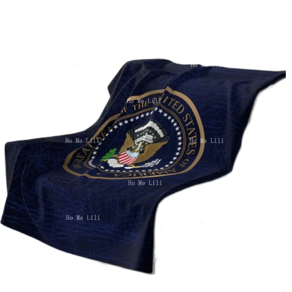 

The Great Seal Of The United States Pattern Blanket Is Suitable For All Seasons Flannel By Ho Me Lili Suitable For All Seasons