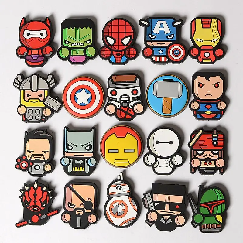 Marvel Spiderman New Cute Cartoon Animation Character Personalized Creative Three-dimensional Refrigerator Decoration Magnet