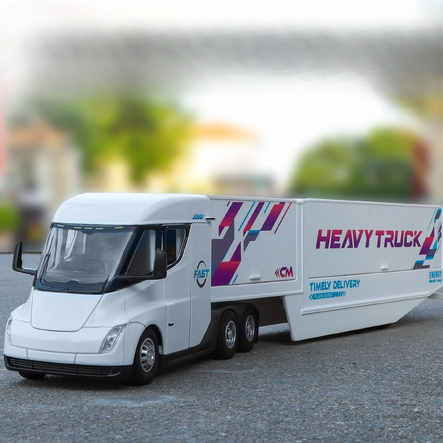 Simulation 1:32 special tear transportation container alloy car model ornament toy wholesale delivery