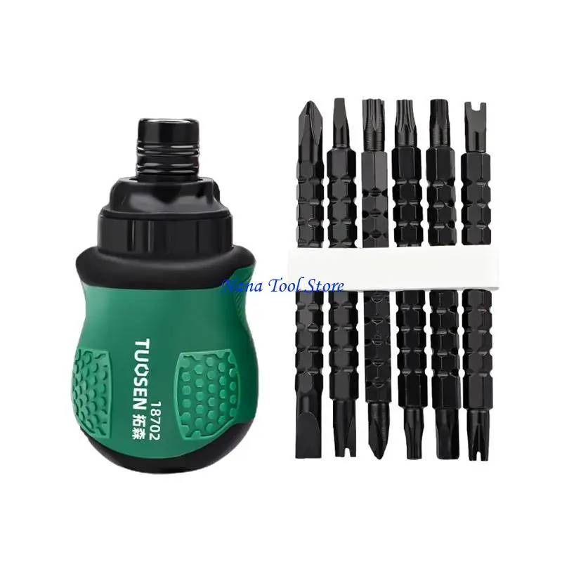 31GJ Dual-purpose Screwdriver Set Double for Head Telescopic Ratchet Screwdr