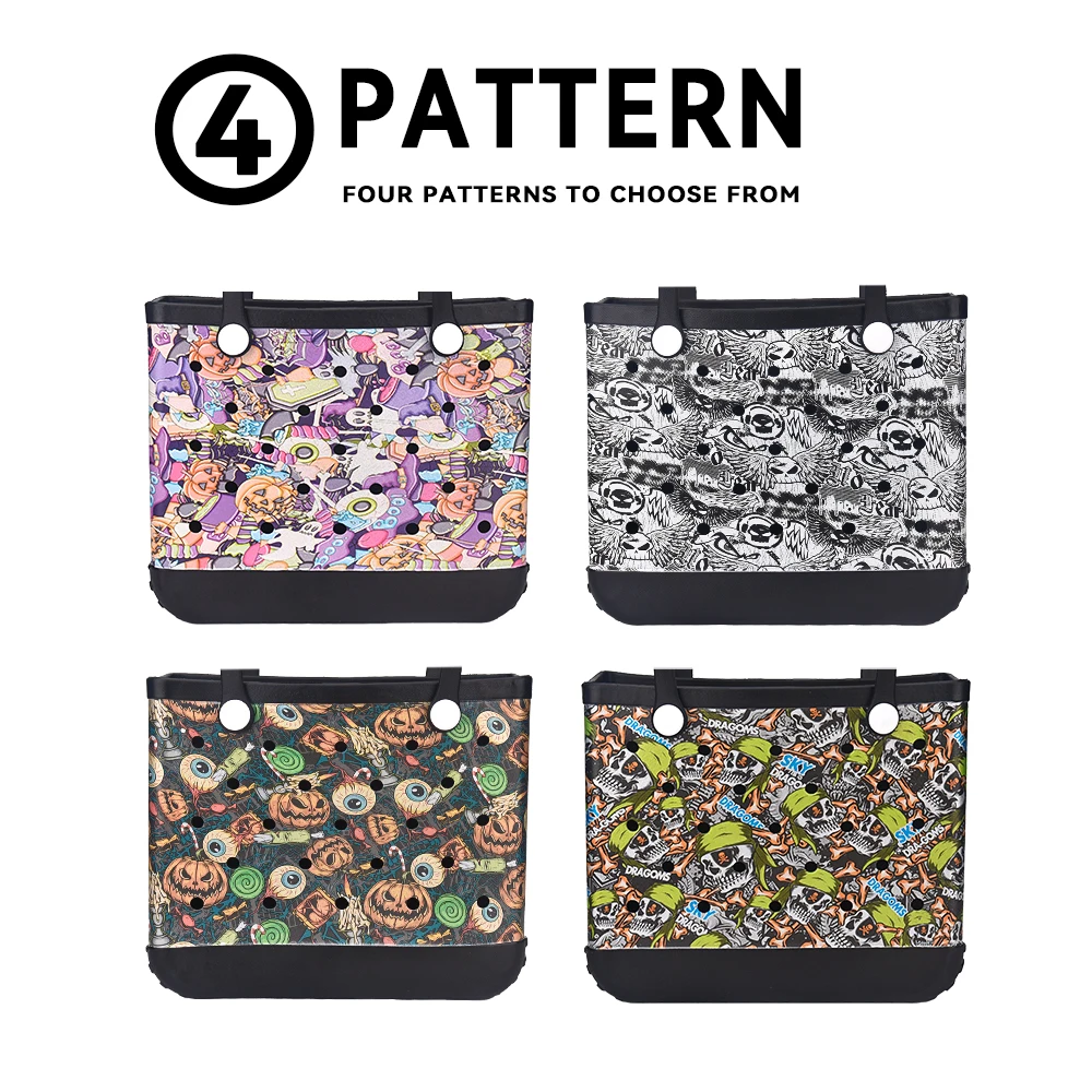 Boggs EVA Handbag With Colorful Patterns Comfortable Capacity , Essential For Travel , And Going Out With Waterproof Savings Bag