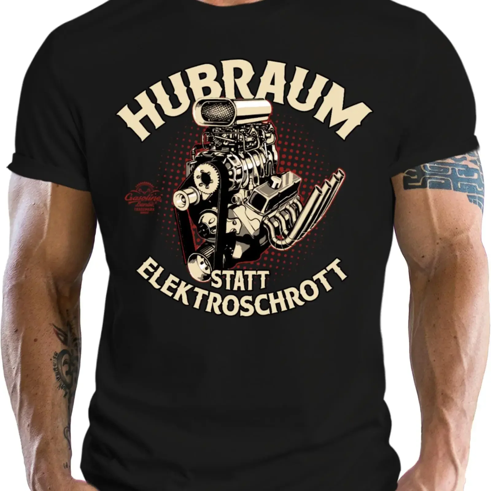 Men's T Shirt for US Cars Classic Car Oldtimer Fans Come on the Dark Side Wir Fahren Verbrenner vintage Washed graphic
