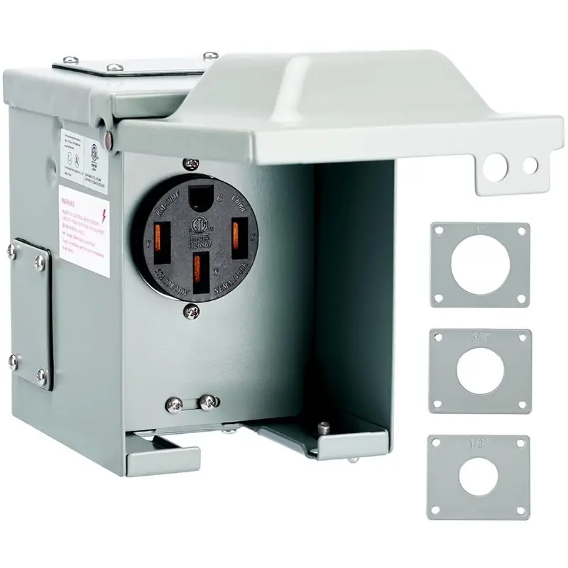 New Arrivals-1Pc 50 Amp Outlet Box 50 AMP RV OUTLET BOX Socket RV Socket Yacht Charging Interface