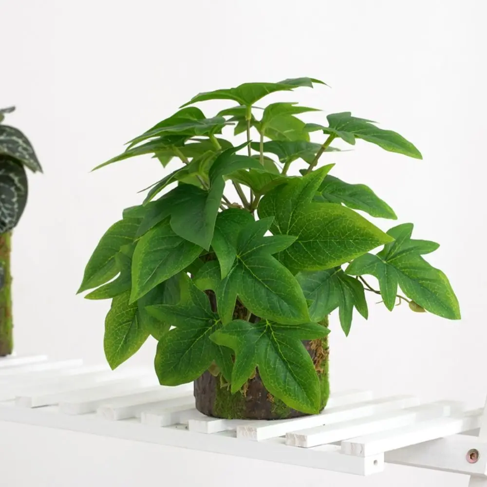 

23 Leaves Artificial Green Plant Leaves Tropical Plant Real Touch Silk Turtle Back Bamboo Leaves Lifelike Large