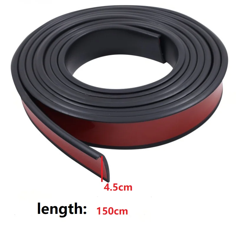 4.5cmx6m Wide Universal Fender Flares Car Wheel Arches Wing Expander Eyebrow Anti-collision Strips Mudguard Lip Protector Cover