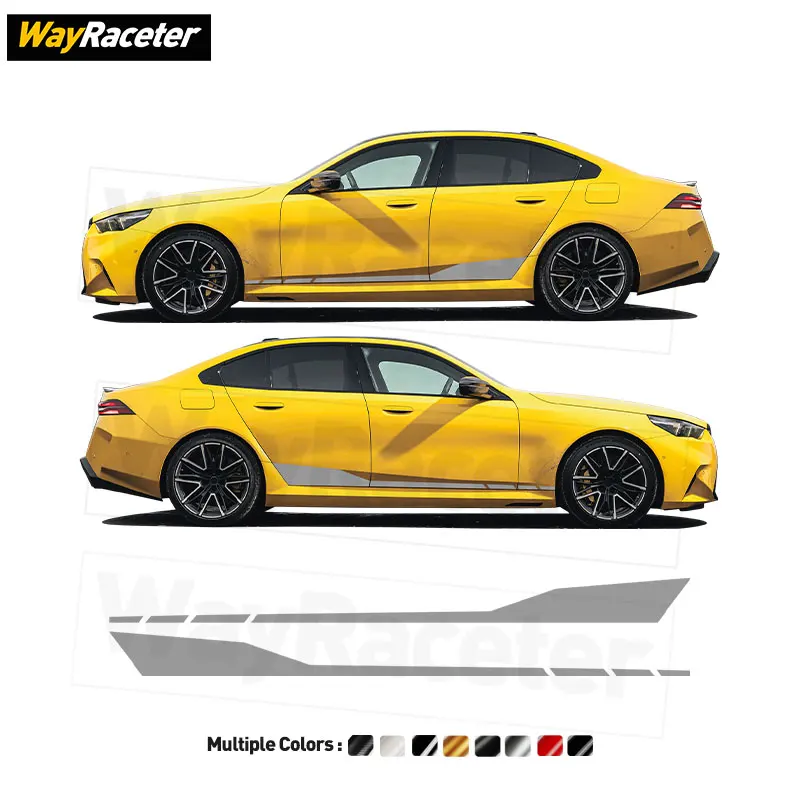 

Наклейки-полосы на боковые двери автомобиля для BMW M5 G99 Touring 2026, M Performance G90 Competition 2025, седан, виниловые аксессуары из карбонового волокна