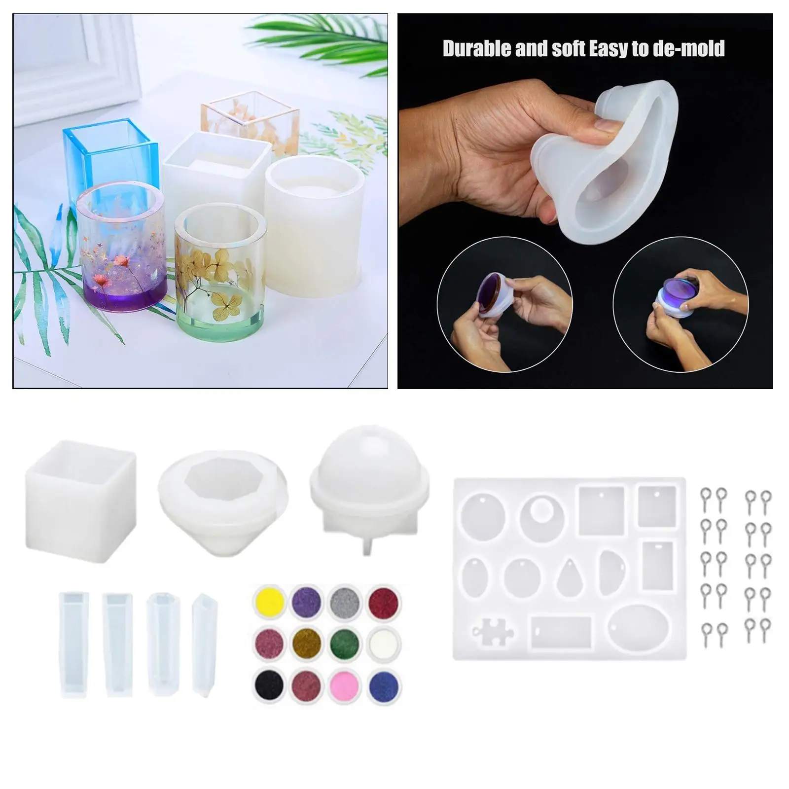

3 Casting Candle 7pieces/Set Fondant for Candle Craft Making Decoration
