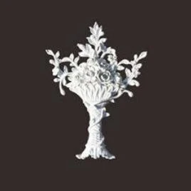

PU house decoration element polyurethane wall moulding ceiling ornamental flowers