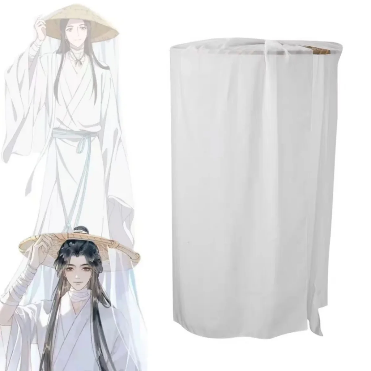 Anime Heaven Official Xie Lian Cosplay Hat Bamboo Design Men Women Halloween Party Performance Prop for Masquerade