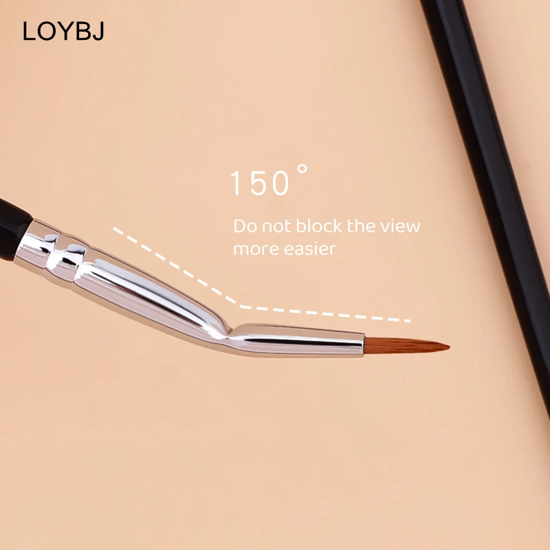 LOYBJ Multi Purpose Eyeliner Brush Fine Concealer Brush Tear Trough Lying Silkworm Outline Brush Eye Liner Detail Makeup Tools