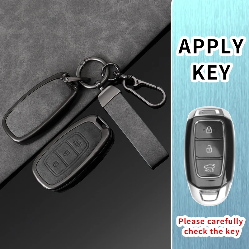 3 Buttons  Car Key Case Cover for Hyundai I30 Ix35 Kona Encino Solaris Azera Accent TM Palisade Santa Fe Car Accessory
