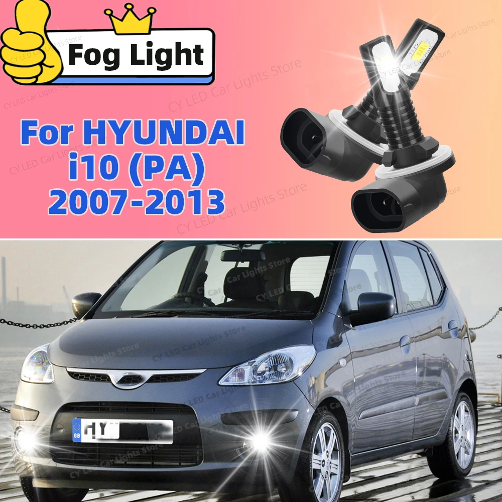 

Anti-Glare LED Fog Light Bulbs 20000LM Canbus Ready No Error For HYUNDAI i10 PA 2007 2008 2009 2010 2011 2012 2013
