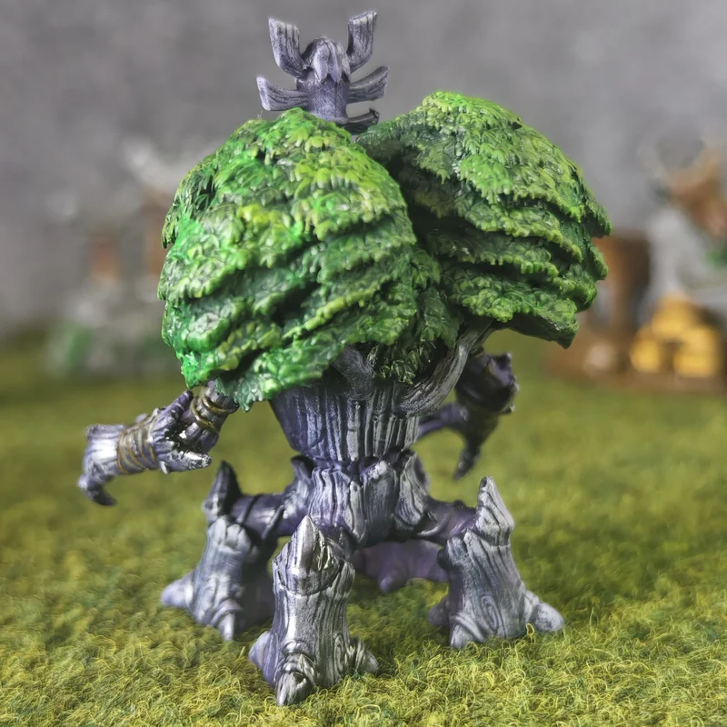 Warcraft Guardian Tree Night Elf Tree Man Guardian Tree of Life Defense Tower Mini Handgeschilderd Model Ornament Speelgoed