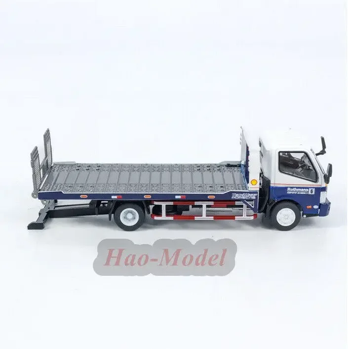 1/64รุ่นที่ไม่ซ้ำกันสำหรับ Hino 300 dutro โมเดลโลหะเหล็กหล่อรถจำลองเด็กผู้ชาย kado ulang tahun การแสดงงานอดิเรกสีฟ้า