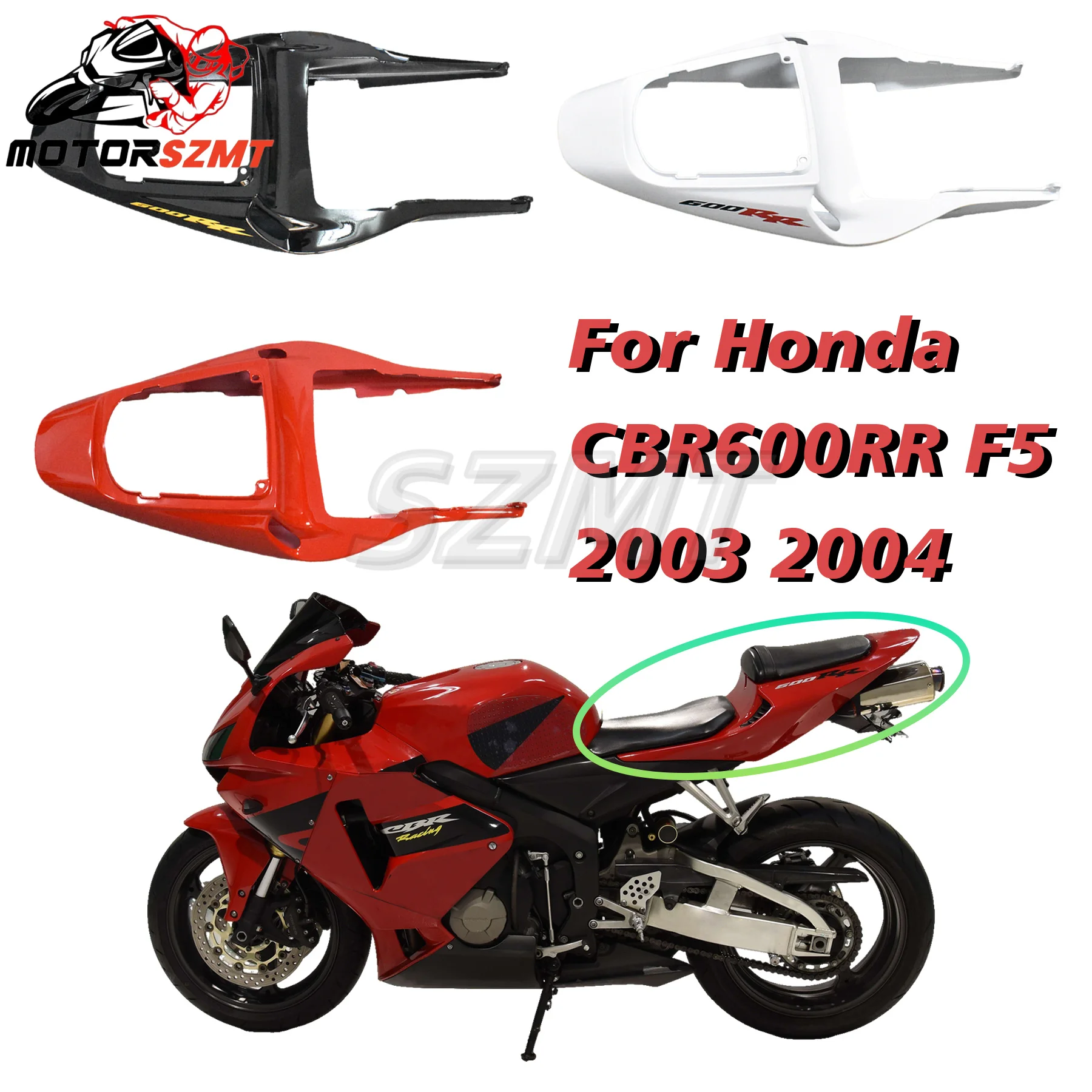 

Premium Rear Cowl For Honda CBR600RR F5 2003 2004 Rear Cover Rear Fairing ABS Injection Molded Plastic