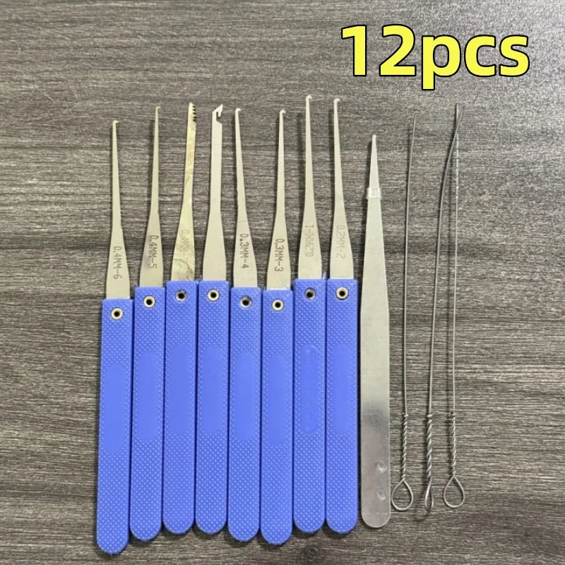 5/12pcs Locksmith Extractor Tools Kit Broken Key Remove Tool Set with Tension Wrench Tools