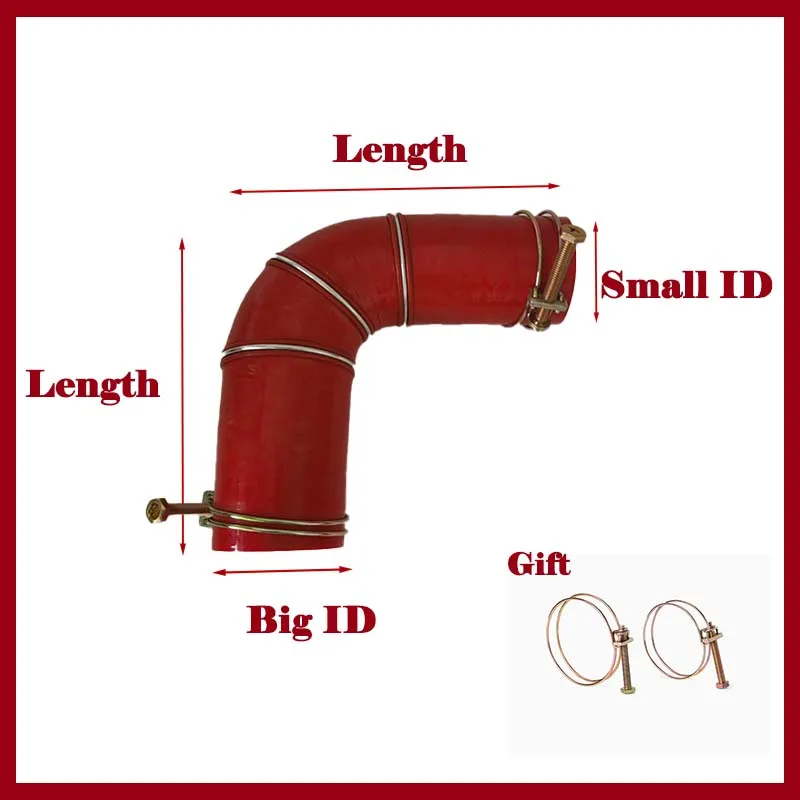 Variable diameter 90 degree silicone hose Car Intercooler Turbo Intake Pipe Coolant Tube Silicone Flexible Hose