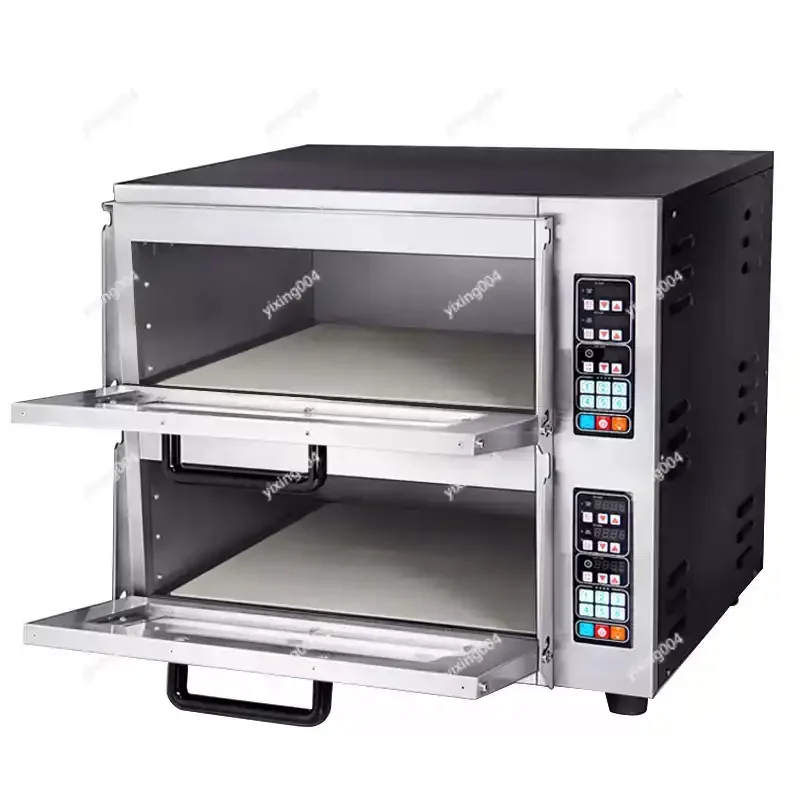2 Layer Commercial Electric Baking Oven, Pizza and Pastry Baking Machine