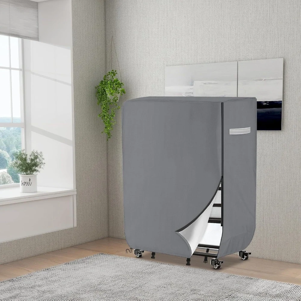 

Водонепроницаемый раскладной чехол для хранения двуспальной складной кровати 99, 38, 114 см, пыленепроницаемый, с застежкой-молнией и застежкой на шнурке