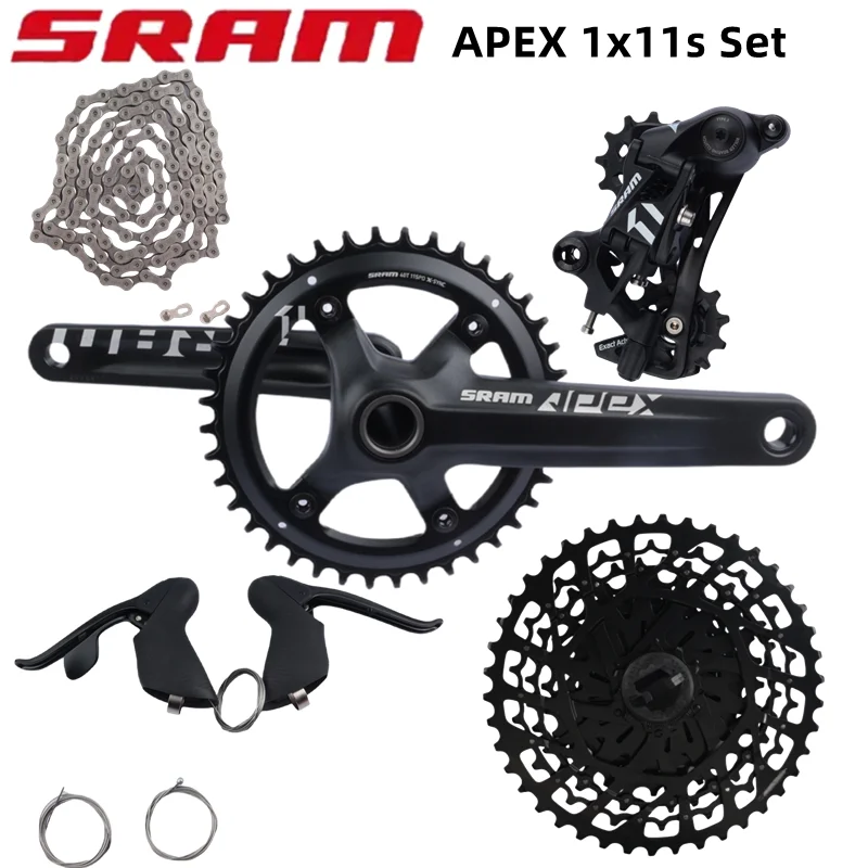 

SRAM Apex групповой набор 1x11s 172,5 мм 40T шатун PC1110 цепь PG1130 11-42T кассета Apex 1x11s переключатель передач Дорожный велосипед набор