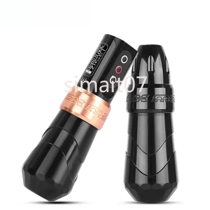 

Профессиональная ручка для татуировки Fluk Max, беспроводная тату-машина с 2 батареями, перманентный ЖК-дисплей, макияж, роторная ручка для татуировки