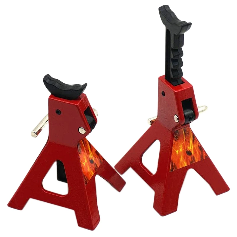 RC Jack Stands,2Pcs 6 Ton RC Car Scale Jack Stands for Axial SCX10 Wraith TRX4 D90 CC01 RC Quick Release Jack Stands