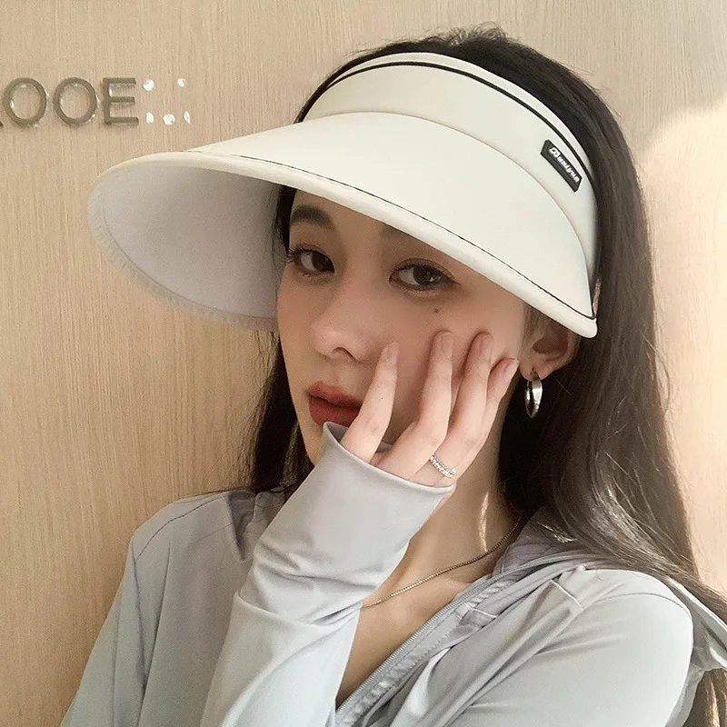

Summer Hats for Women Sunblock Sunshade New Outdoor Sport Sun Hat UV Protection Foreign Air Straw Empty Top Hat