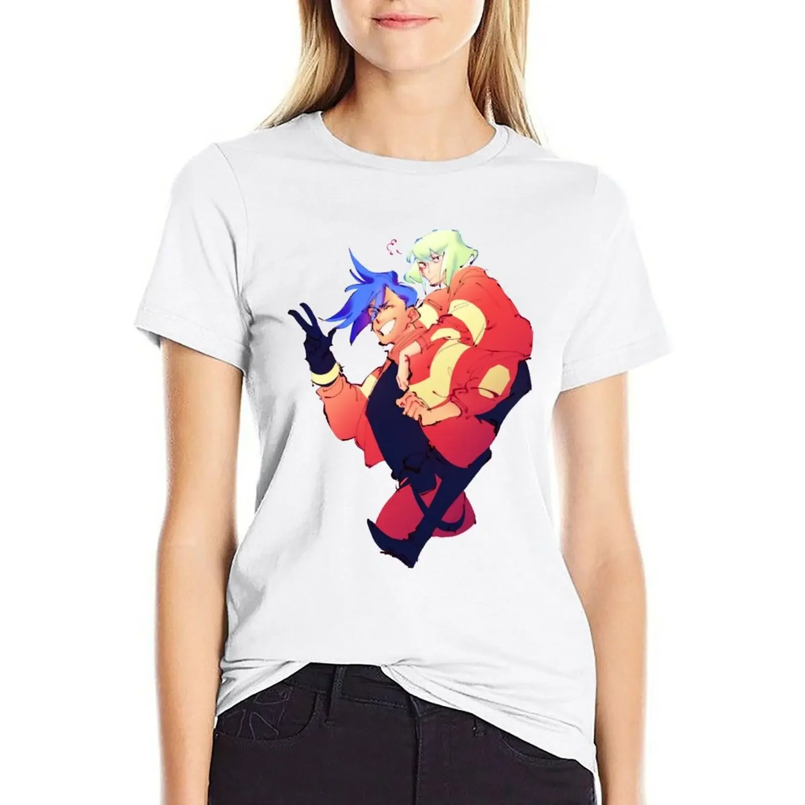 

PROMARE!! T-shirt female anime clothes graphics tshirts for Women