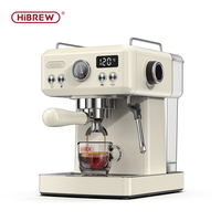 HiBREW 20Bar Semi Automatic Espresso Coffee Machine 58mm Portafilter Temperature Adjustable Cappuccino Coffee Maker Metal Case