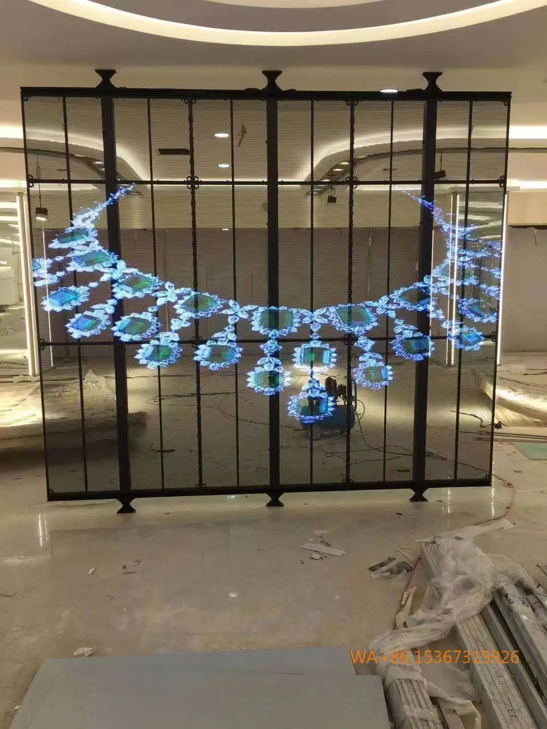 

P2.6/P5.2 Indoor Transparent LED Glass Panel Display Wall