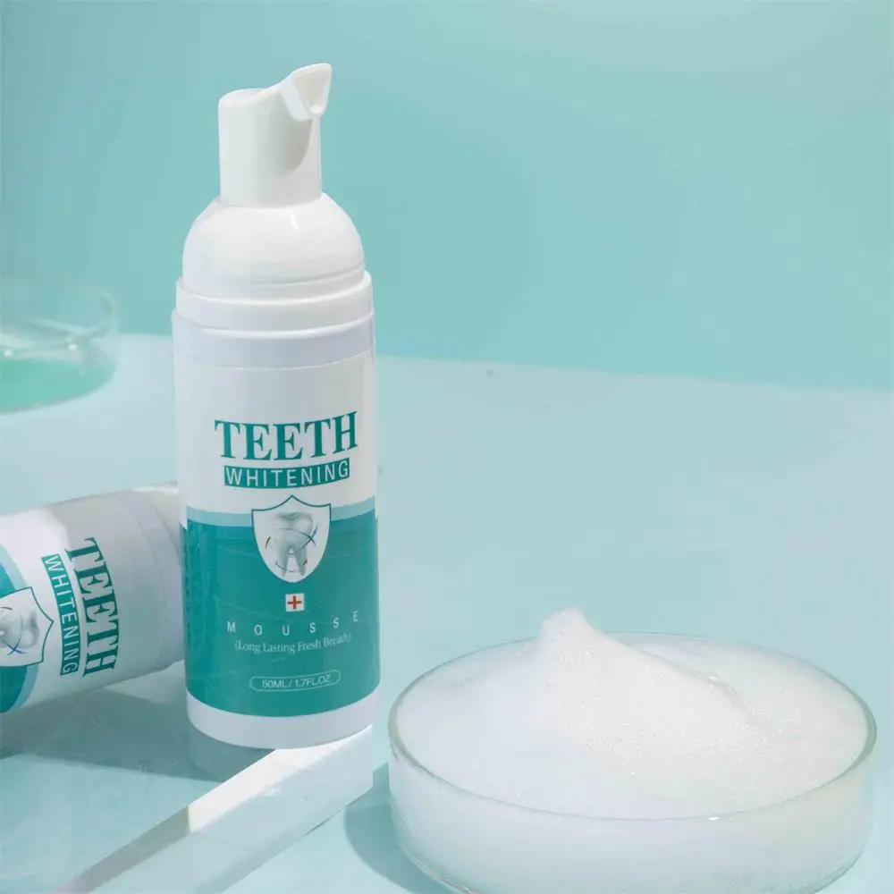 50ml Ultra-Fine Mousse Foam Teeth Whitening Oral Cleaning Dissolve Tooth Stains Freshen Breath Clean Toot Foam New