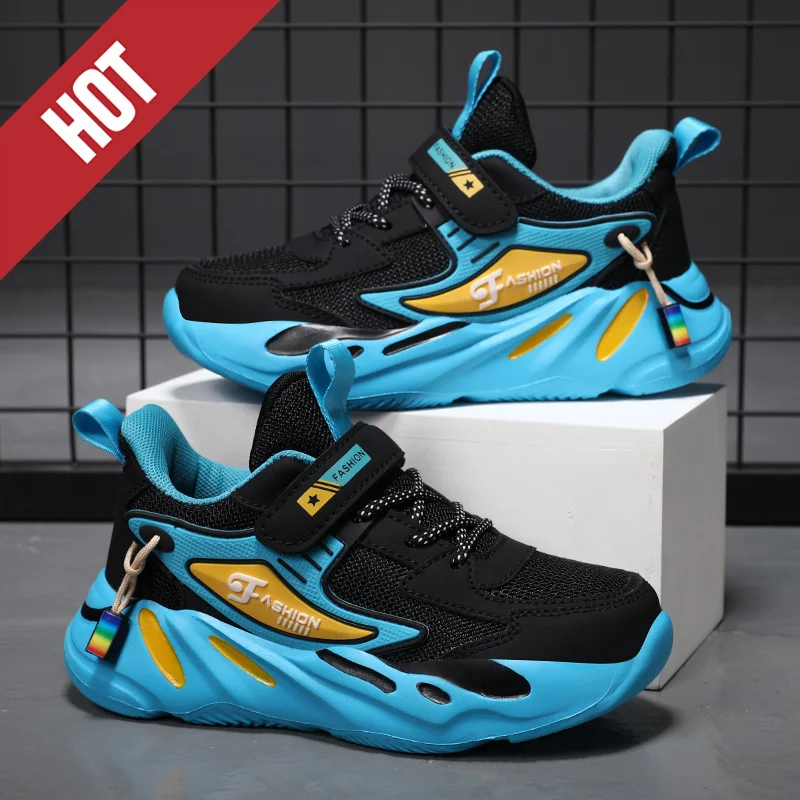 

Children Boys Mesh Sports Running Shoes Lightweight Breathable Comfortabe Nonslip For Girls Casual Running Walking Kids Sneakers