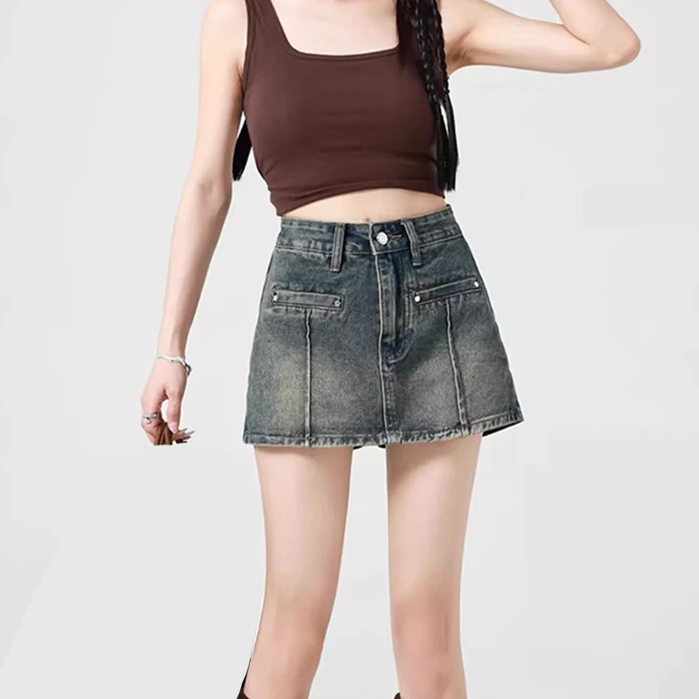 عارضة السراويل عالية الخصر الزي عارضة الملابس عالية الخصر تنورة السراويل الملابس العادية طول نسيج مرن قليلا #2