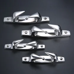 Heavy Dudy Marine 316 Stainless Steel Right and Left 3-holes Boats Fairlead Angled Bow Chocks Yacht Deck Dock Mooring Rope Cleat