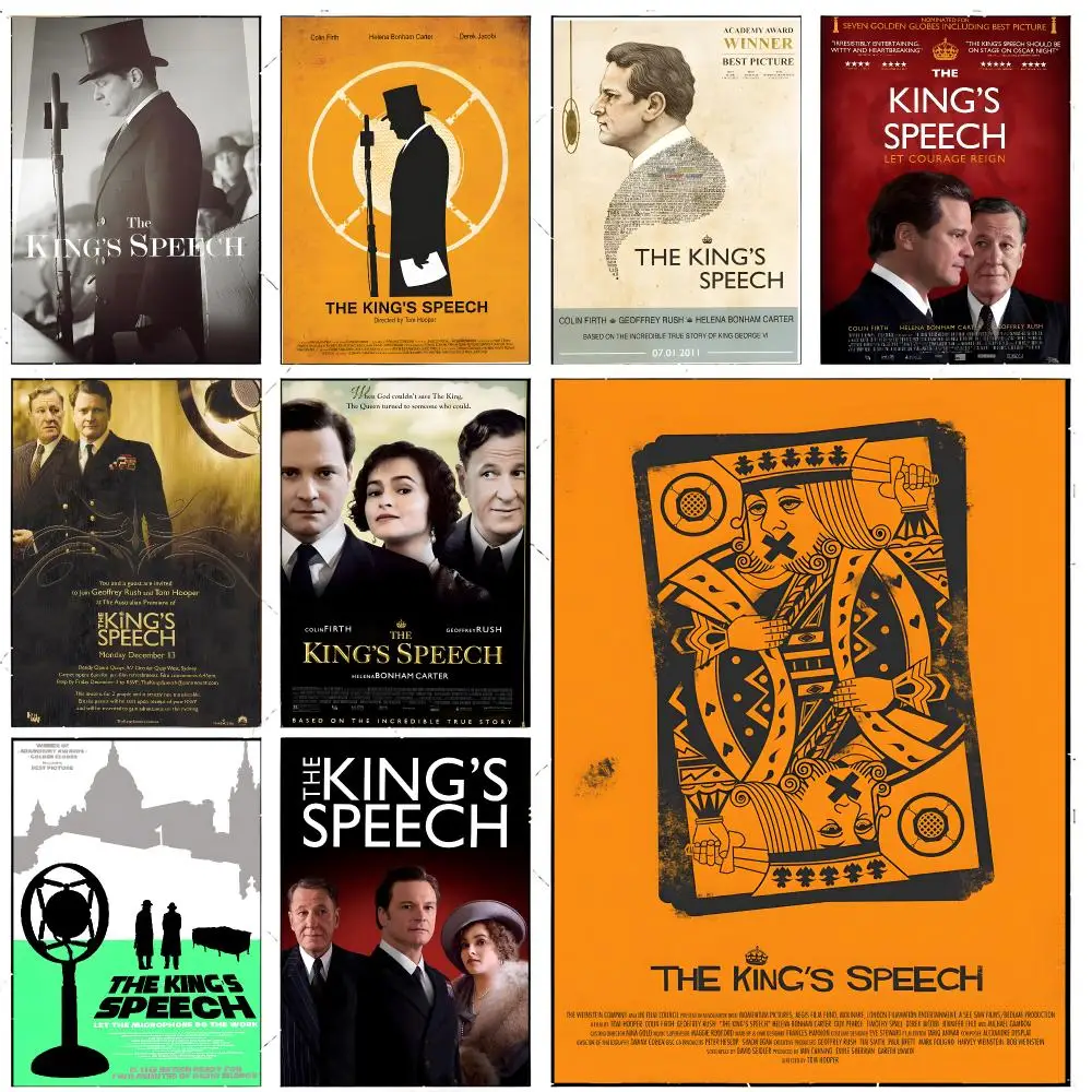 Acclaimed Historical Movie The King's Speech Poster Premium Decor Art & Gift for Household Lounge Home Ornaments