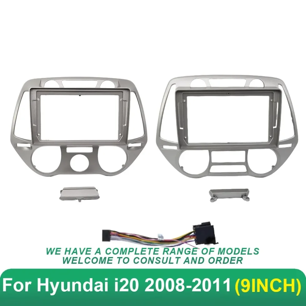 

9 Inch Car Fascia Frame Cable For Hyundai i20 2008-2011 Android Big Screen Radio Dash Fitting Panel Kit