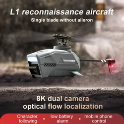 L1 Nowy helikopter Rc Unikanie przeszkód 6-osiowy żyroskop 2.4g WiFi Optyczny przepływ Hover Stunt Spin 4K HD Podwójny aparat Mini Drone RC Zabawki