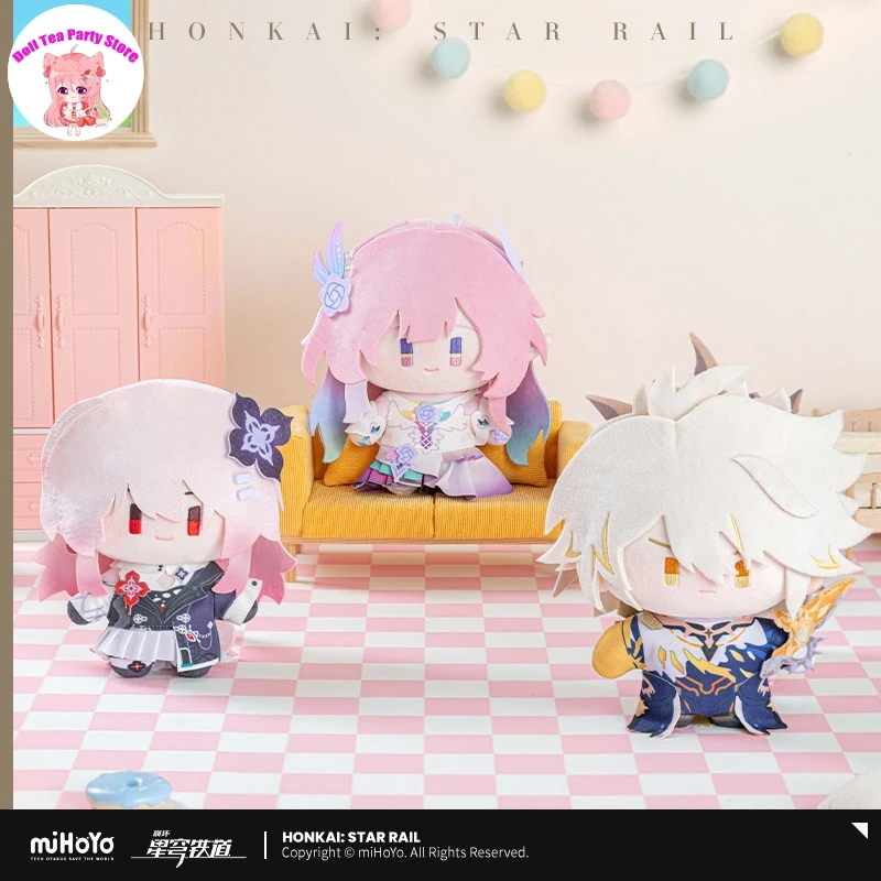 

Плюшевая игрушка-кукла Q-версии персонажей MiHoYo Anime Honkai: Star Rail (Касланна, Эвернайт, Сирена, Майдэй, Авентурин) – милый подарок