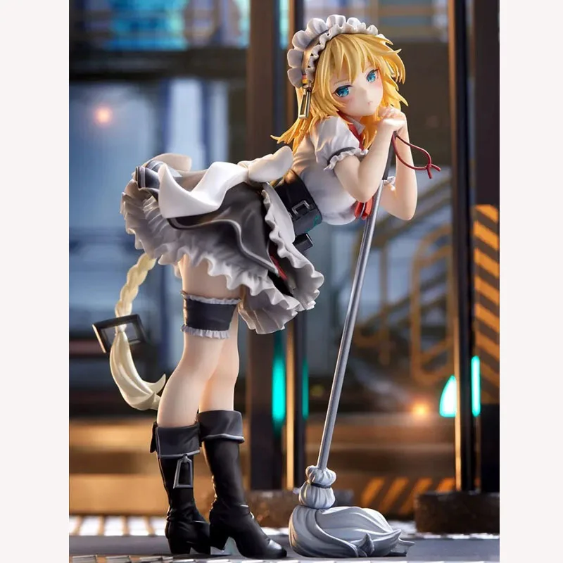 22CM Anime Game Girls Frontline G36 Maid Broom Dress Up Standing Model Toy Gift Collection Action Figure PVC Toy